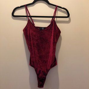 Velvet Maroon Body Suit